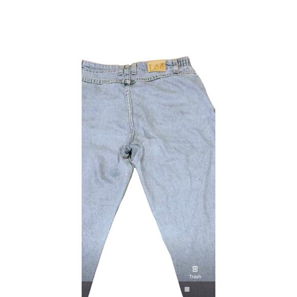 Lee Vintage 90's Jeans Womens Size 12 M Mom High Rise Denim Light Blue - Picture 4 of 11